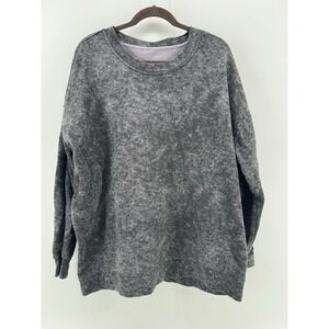 LULULEMON Perfectly Oversized Crew Womens XL Sweatshirt Denim Wash